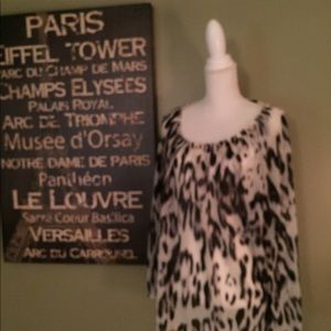 Worthington Zebra Print Blouse